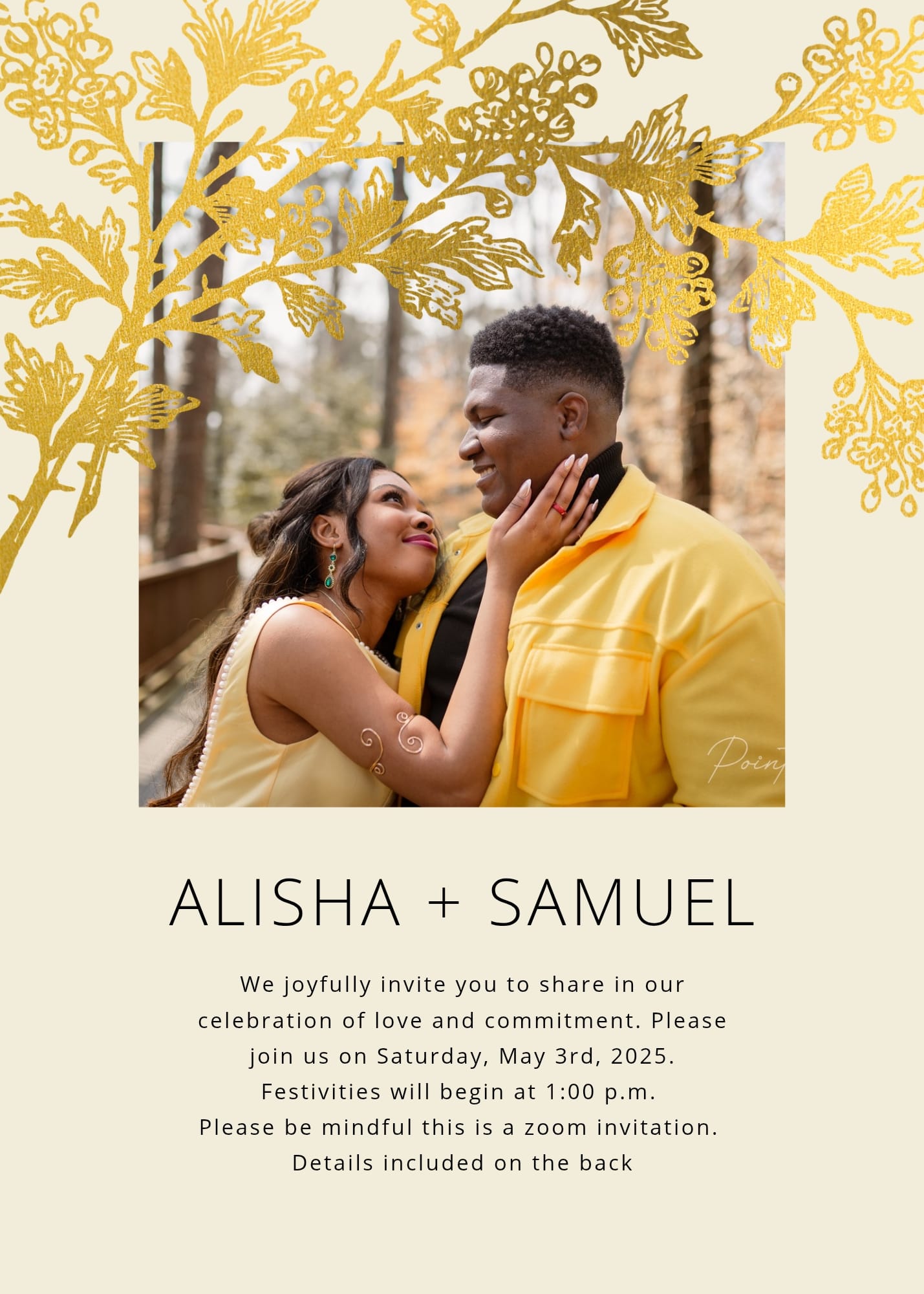 Front of Invite
